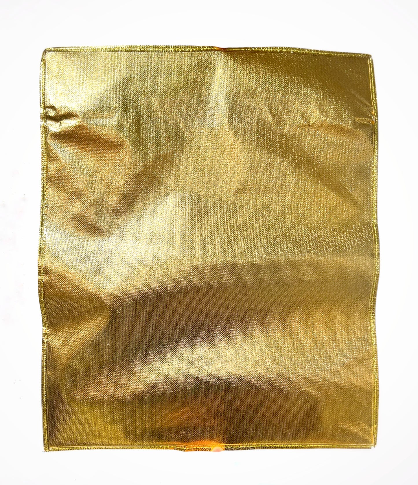 Golden Fancy Suit & Saree Packing Bag – Transparent Dress Cover with Zipper