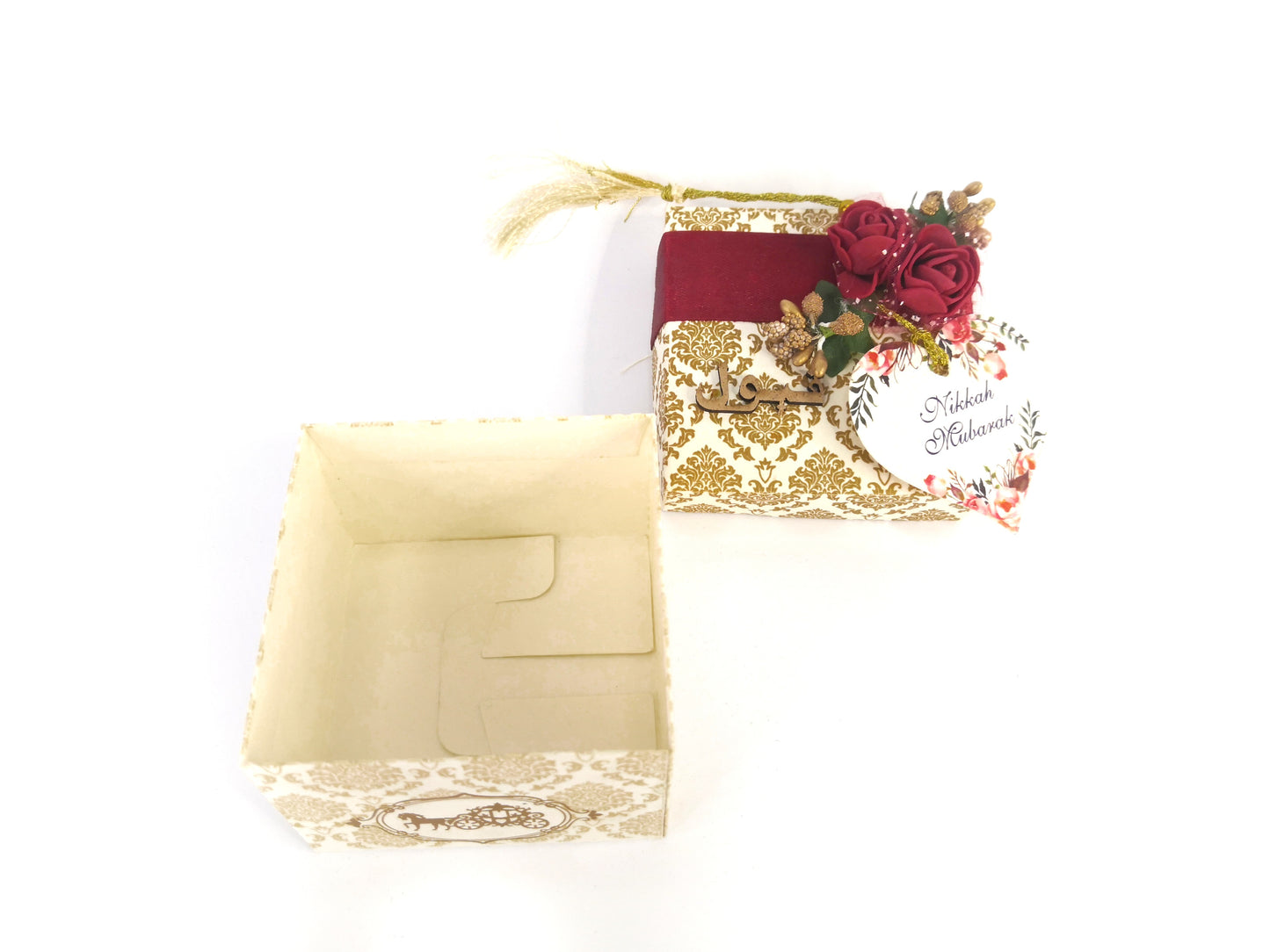 Elegant “Qabul Hai” Nikkah Bidh Box – Pack of 100 pieces