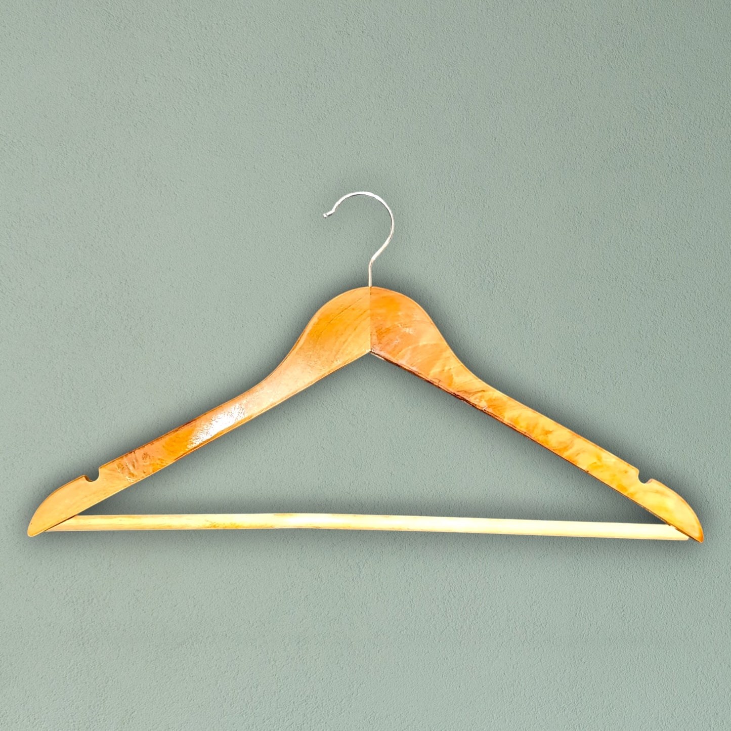 Premium Wooden Dress Hangers | Wedding & Bridal Outfit Hangers (Pack of 6 & 12)