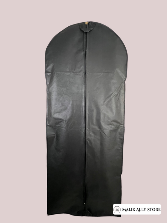 60-Inch Premium Garment Bag (Black) | Suit & Dress Cover with Zipper