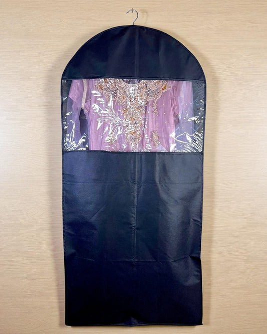 50-Inch Premium Garment Bag (Black) | Suit & Dress Cover with Zipper