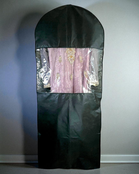 60-Inch Premium Garment Bag (Black) | Suit & Dress Cover with Zipper