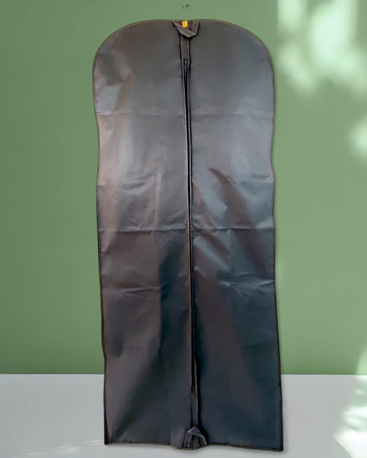 70" x 30" Wide Garment Bag (Black) | Bridal & Dress Cover with Zipper