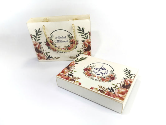 Handbag style Nikkah Bidh box | Pack of 100 pieces