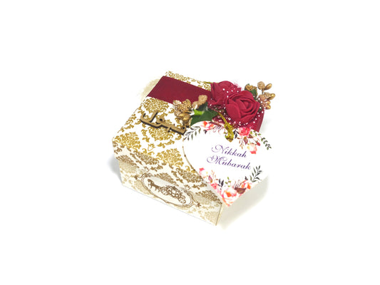 Elegant “Qabul Hai” Nikkah Bidh Box – Pack of 100 pieces