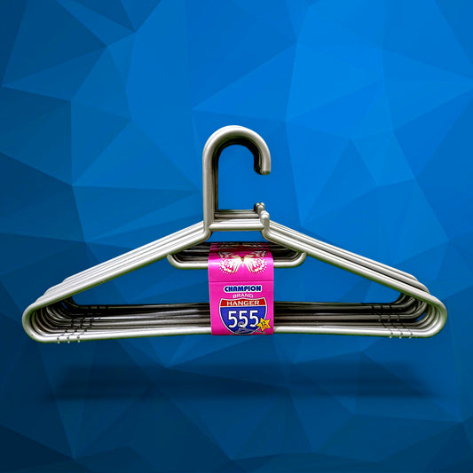 Champion 555 Hangers | Standard Size, Durable Quality (Pack of 12 – Economy Pack)