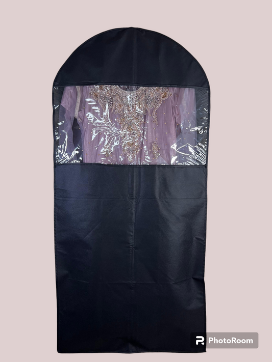 50-Inch Premium Garment Bag (Black) | Suit & Dress Cover with Zipper