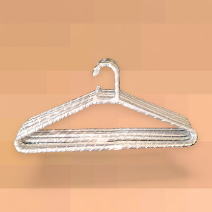 Elegant Silver Grey Gotawork Hangers | Bridal & Fancy Dress Hangers | Pack of 12 pieces