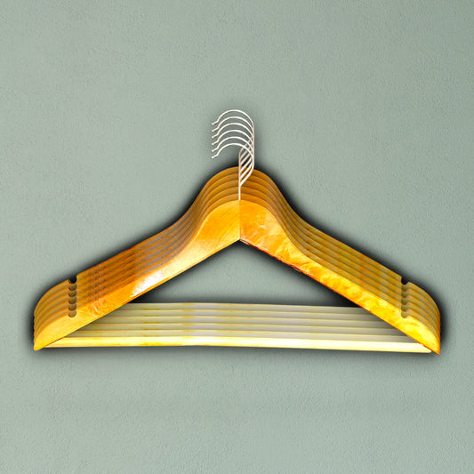 Premium Wooden Dress Hangers | Wedding & Bridal Outfit Hangers (Pack of 6 & 12)